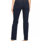Jeans feminino estilo &amp; co, tamanho 4, azul, com controle de barriga