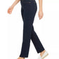 Jeans feminino estilo &amp; co, tamanho 4, azul, com controle de barriga