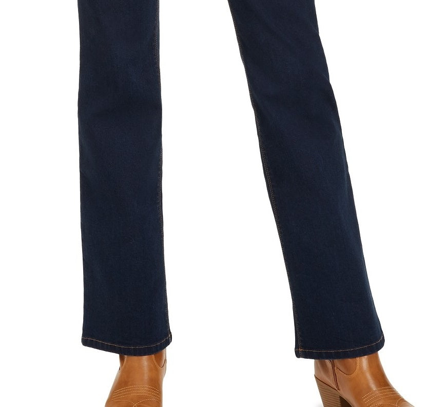 Calça jeans feminina estilo &amp; co Ella Pull-On Bootcut Camino tamanho 2 extra grande