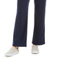 Calça feminina Karen Scott Petite Microfleece Azul Tamanho Médio