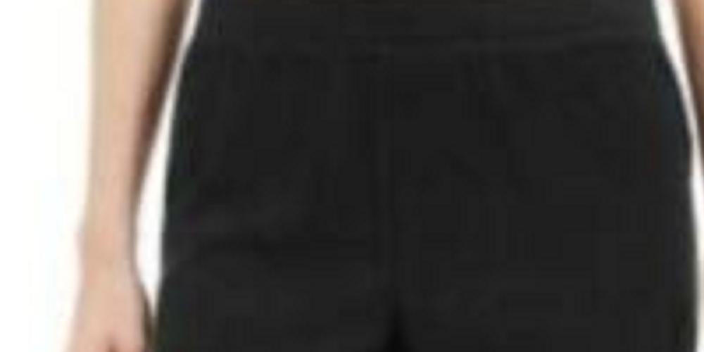 Calça feminina Karen Scott Petites Microfleece preta tamanho Petite