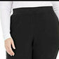 Calça de aquecimento Karen Scott Plus Size Preta Tamanho 3X
