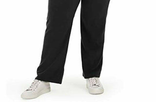 Calça de aquecimento Karen Scott Plus Size Preta Tamanho 3X