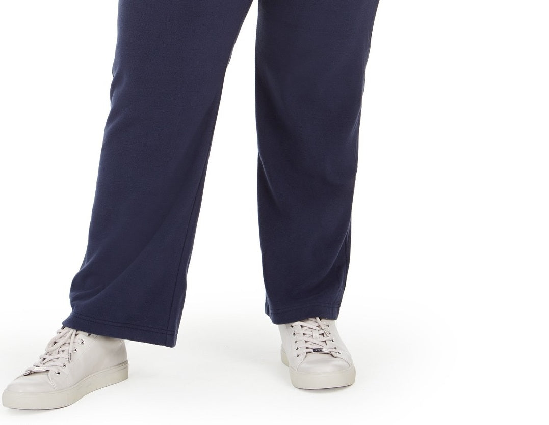Calça de aquecimento feminina Karen Scott Plus Size, preta, tamanho 2X