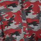 Camisa camuflada masculina American Rag vermelha tamanho grande