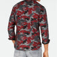 Camisa camuflada masculina American Rag vermelha tamanho X-G