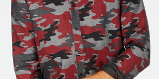 American Rag Men's Camo Shirt Red Size X-Large
