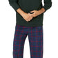 Conjunto de pijama masculino Club Room verde tamanho extra grande