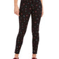 Calça jeans skinny feminina Charter Club com estampa floral, preta, tamanho 8