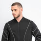 Jaqueta de malha masculina com zíper frontal e cano curto da INC International Concepts, preta, tamanho 2, extragrande