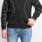 Jaqueta de malha masculina com zíper frontal e cano curto da INC International Concepts, preta, tamanho pequeno