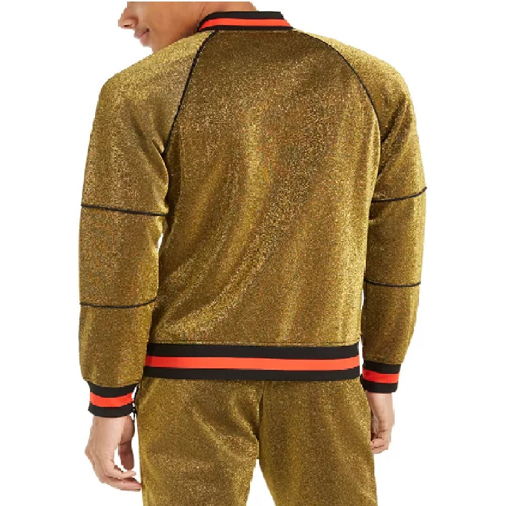Jaqueta Disco Track Masculina INC International Concepts, Tamanho Dourado, Extra Grande, Alta
