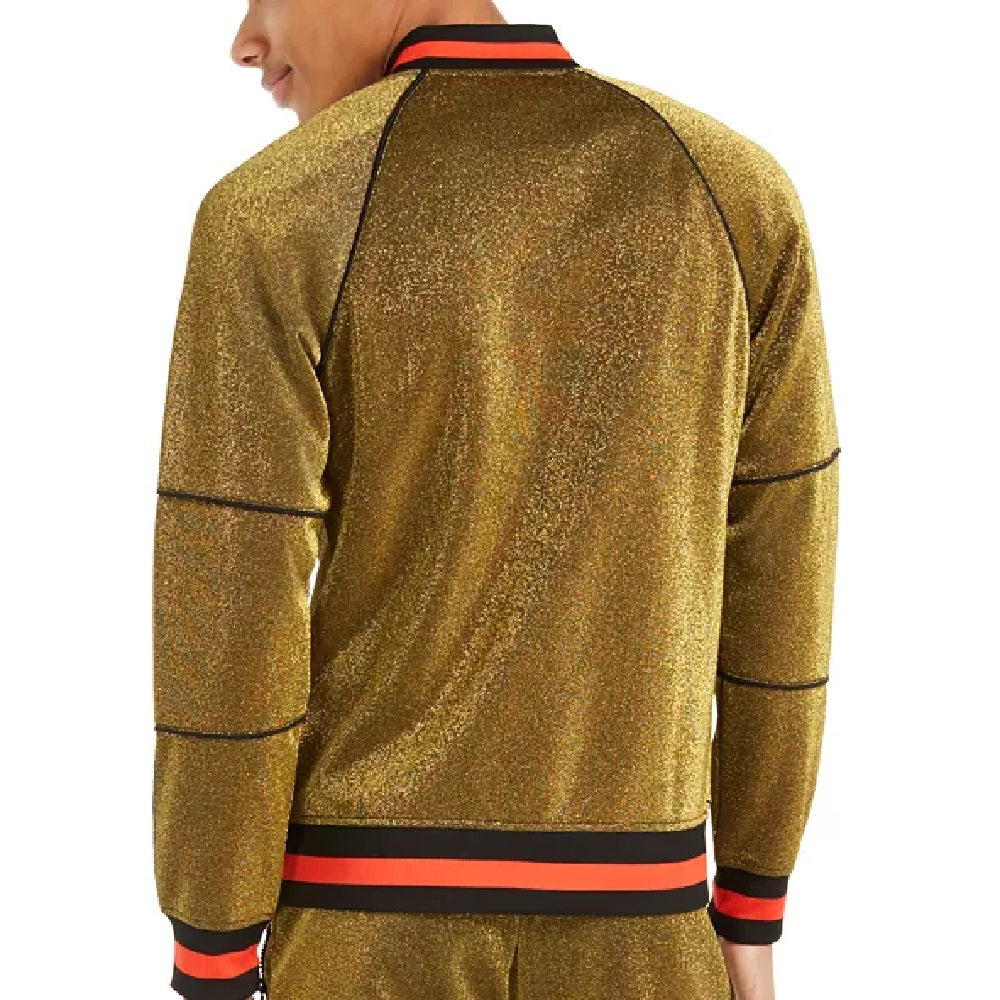 Jaqueta Disco Track Masculina INC International Concepts Dourada Tamanho Grande