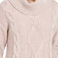 Suéter feminino Charter Club com decote careca e glitter, rosa, tamanho XX-G
