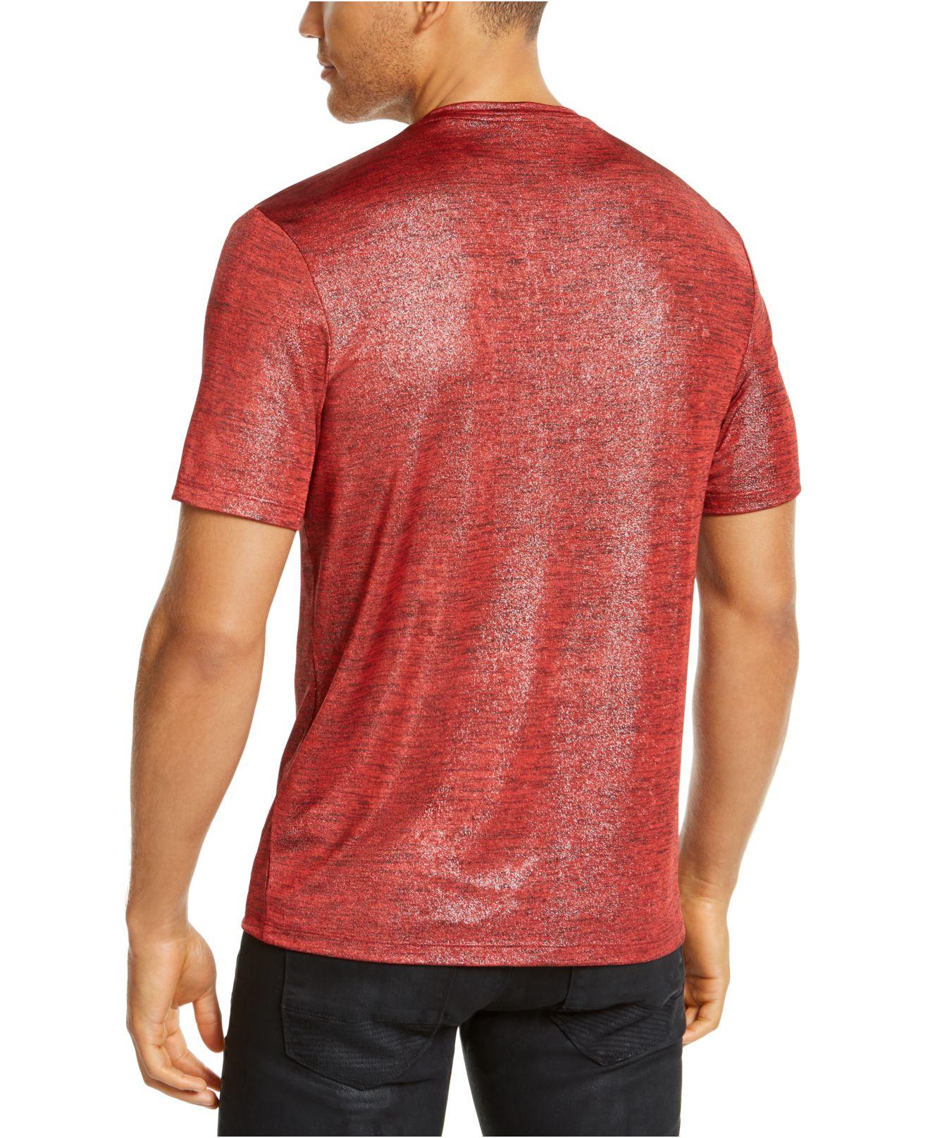 Camiseta masculina Galaxy da INC International Concepts vermelha tamanho 2 extra grande