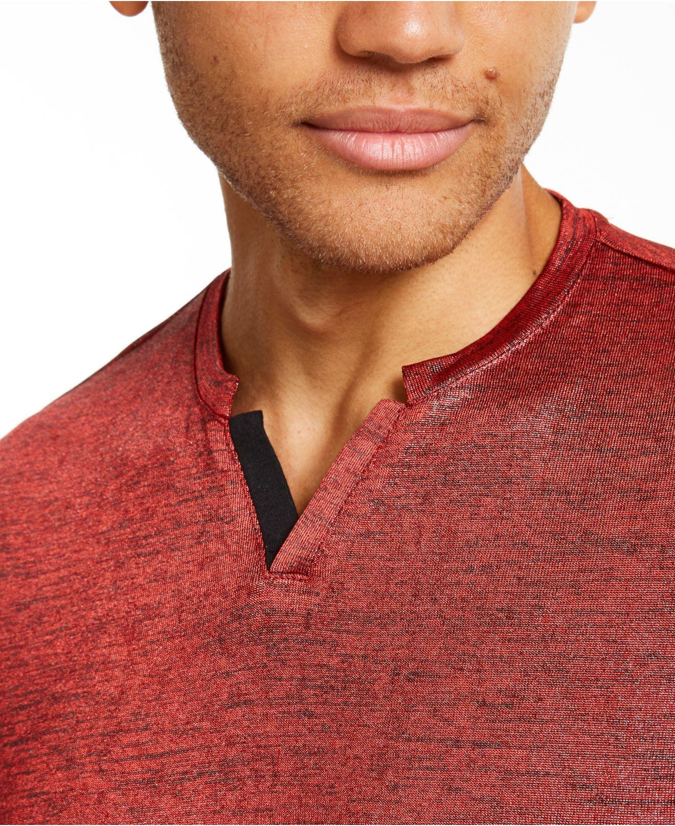 Camiseta masculina Galaxy da INC International Concepts vermelha tamanho 2 extra grande