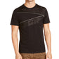 Camiseta masculina de malha com zíper INC International Concepts, preta, tamanho extra grande