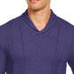 Suéter texturizado masculino Tasso Elba azul tamanho 2 extra grande