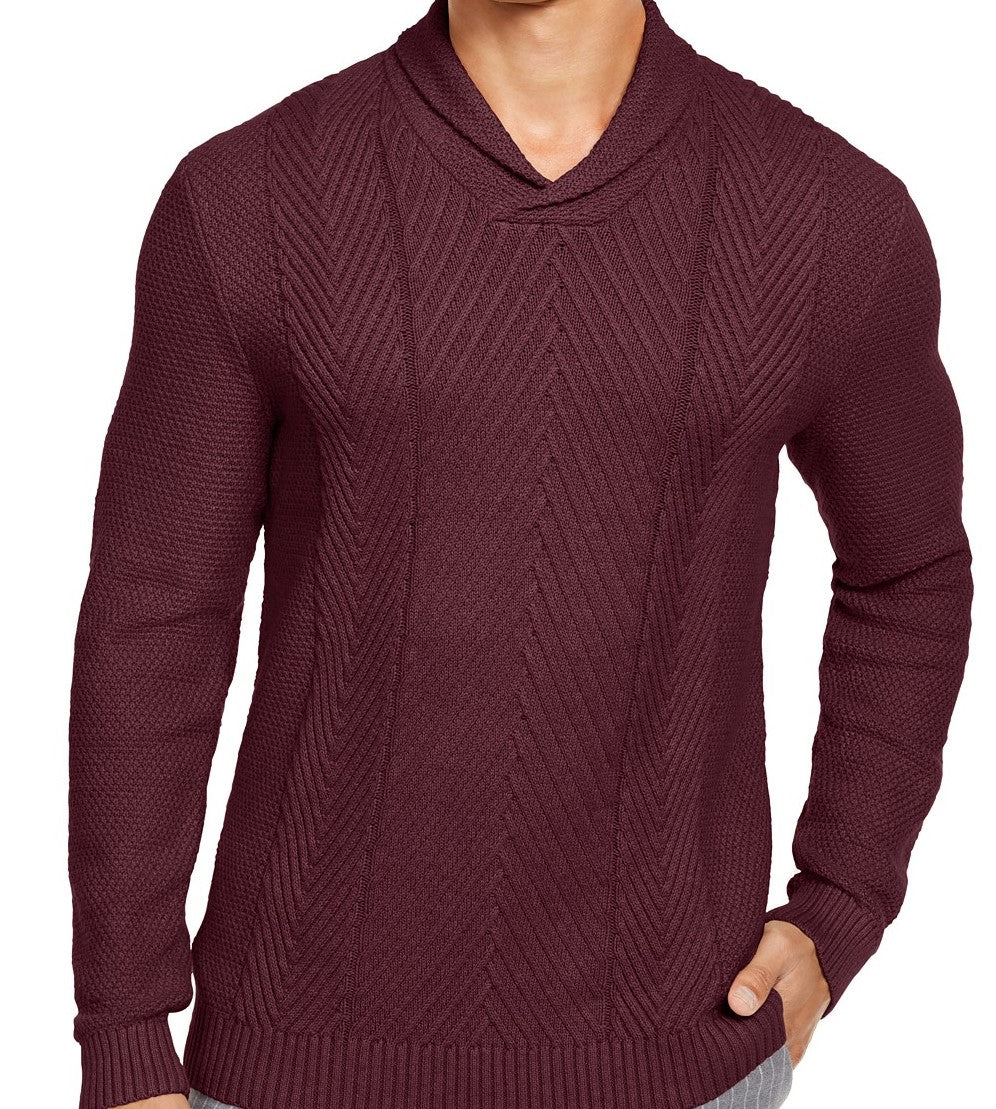 Suéter texturizado masculino Tasso Elba vermelho escuro tamanho pequeno