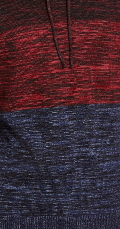 Moletom American Rag Masculino com Capuz e Blocos de Cor Vermelho Tamanho Grande