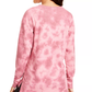 Ideology Moletom Feminino Tie-Dyed Bainha Alta e Baixa Vermelho Tamanho P