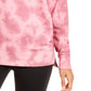 Ideology Moletom Feminino Tie-Dyed Bainha Alta e Baixa Vermelho Tamanho P