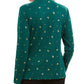 Blusa de gola alta com estampa de árvore feminina Karen Scott, verde, tamanho extra grande