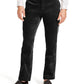 Calça de veludo slim fit grande e alta masculina da INC International Concepts, preta, tamanho 52B