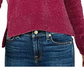 Suéter feminino Maison Jules com gola alta rosa tamanho extra grande