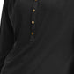 Camisa polo feminina de malha Charter Club, preta, tamanho médio