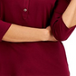 Camisa polo feminina de malha Charter Club, tamanho vinho, extra pequeno