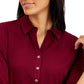 Camisa polo feminina de malha Charter Club vermelha tamanho pequeno