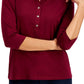 Camisa polo feminina de malha Charter Club vermelha tamanho pequeno