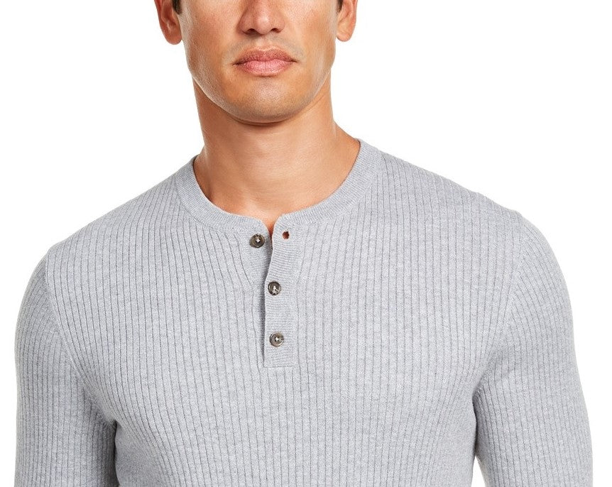 Camisa Tasso Elba Luxe Henley Masculina Cinza Tamanho XX-G