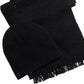 Conjunto de presente de gorro e cachecol masculino Alfani, preto, tamanho único