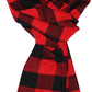 Cachecol Alfani Masculino Buffalo Xadrez Vermelho Tamanho Único