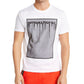 Camiseta gráfica Bensi masculina da INC International Concepts, branca, tamanho grande