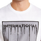 Camiseta gráfica Bensi masculina da INC International Concepts, branca, tamanho grande