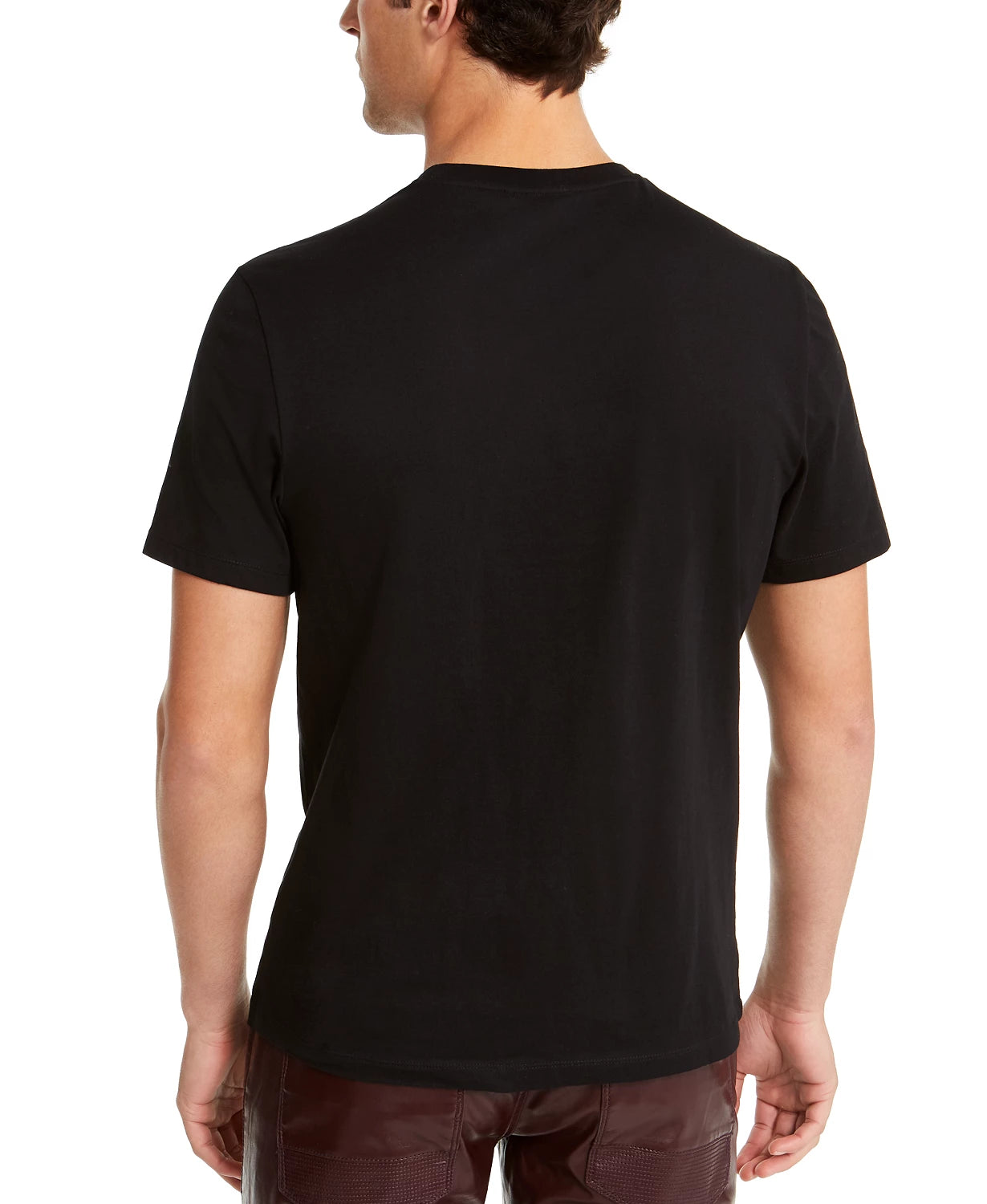 Camiseta masculina com estampa de caveira e lantejoulas Renew da INC International Concepts, preta, tamanho médio