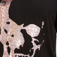Camiseta masculina com estampa de caveira e lantejoulas, tamanho 3 extra grande, da INC International Concepts