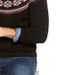 Suéter masculino Charter Club Fair-Isle Family, preto, tamanho extragrande