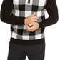 Charter Club Suéter masculino Buffalo Check Family, branco, tamanho 2, extra grande