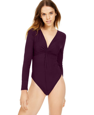 Body Bar III Feminino Twisted Thong Roxo Tamanho 2 Extra Grande
