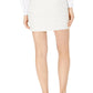 Minissaia com cinto feminina INC International Concepts, branca, tamanho 12 P