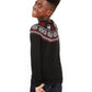 Suéter Charter Club Big Boys Fair Isle Family Preto Tamanho X-G