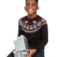 Suéter Charter Club Big Boys Fair Isle Family Preto Tamanho X-G