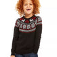 Suéter Charter Club Little Boys Fair Isle Family Preto Tamanho 5
