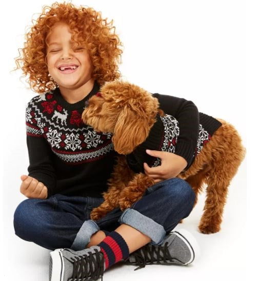Suéter Charter Club Little Boys Fair Isle Family Preto Tamanho 5