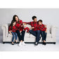 Charter Club Big Boy's Plaid Family Sweater Médio Vermelho Tamanho Pequeno