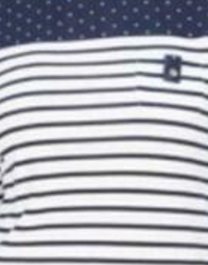 Karen Scott Sport Colorblocked Listrado Top Feminino Azul Tamanho P